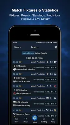 Esports Matrix(LOL) android App screenshot 2